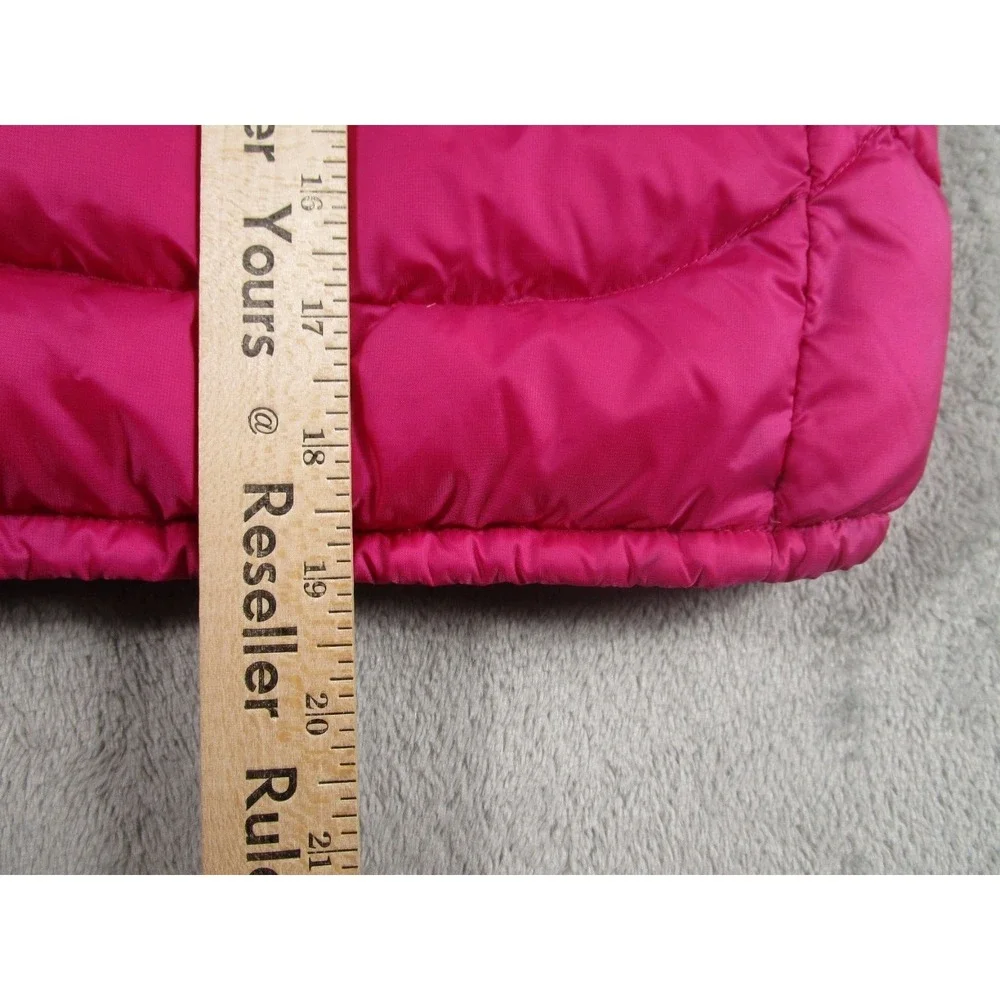RLX Vest Girls Large Pink Down Full Zip Logo Pockets Ralph Lauren Outdoor‎